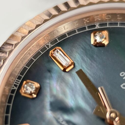 Rolex Day-Date Rose Gold Rose Diamond Dial 36mm 128235  Best 1:1 Edition coated 18k rose Gold 130 gram - Image 9