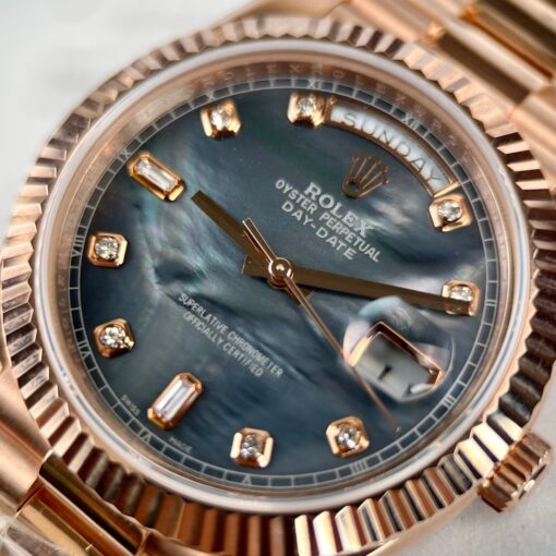 Rolex Day-Date Rose Gold Rose Diamond Dial 36mm 128235  Best 1:1 Edition coated 18k rose Gold 130 gram - Image 10