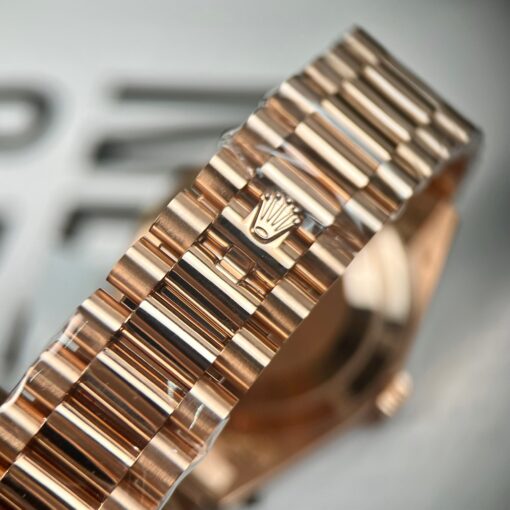 Rolex Day-Date 40 228235-0032 40mm best 1:1 edition 18k rose gold coated and stone bezel - 이미지 11