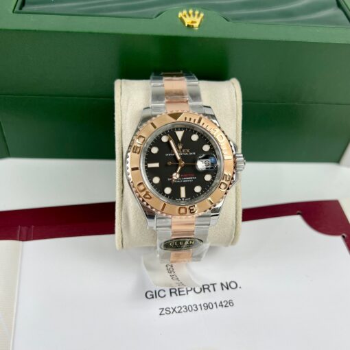 Rolex Yacht-Master 40  coated 18k Everose Gold Oystersteel Men's Watch 116621-0002 Best 1:1 Edition - Image 2