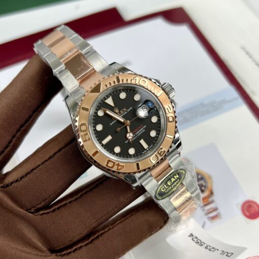 Rolex Yacht-Master 40  coated 18k Everose Gold Oystersteel Men's Watch 116621-0002 Best 1:1 Edition - Image 3