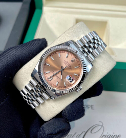 Rolex Datejust 36mm 116234-0090 AR Factory 1:1 Best Edition Swiss ETA3135 Rosegold Dial - Image 2