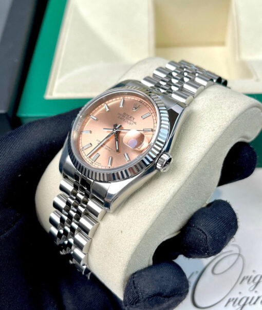 Rolex Datejust 36mm 116234-0090 AR Factory 1:1 Best Edition Swiss ETA3135 Rosegold Dial - Image 4