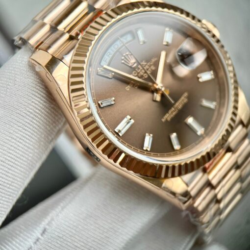 Rolex Day-Date 40mm 228235 chocolate dial 18k rose gold filled 167 gram - Image 16