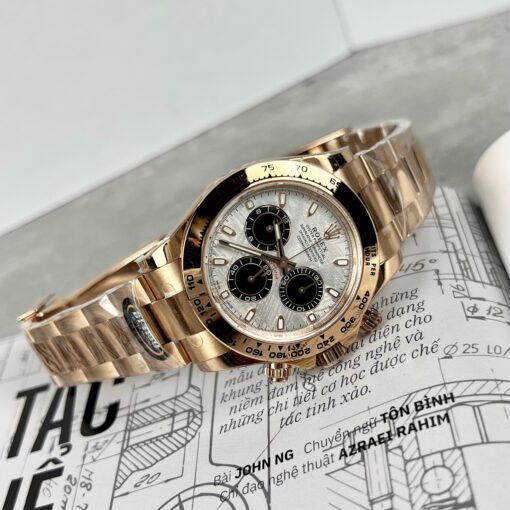 Rolex Daytona 116505 Rose Gold Chronograph 40mm Best 1:1 Edition meteorite dial BT Factory - Image 8