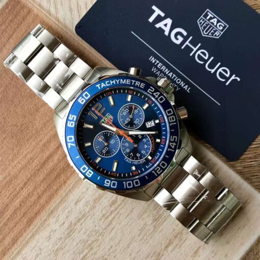 Tag Heuer Formula 1 Chronograph Blue Dial Men Watch CAZ1014.BA0842 Swiss Original Movement - Image 8