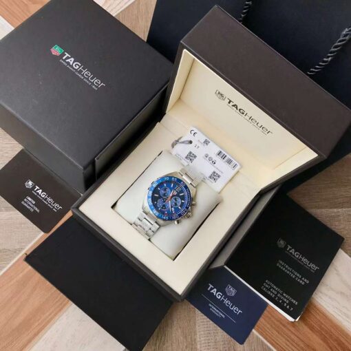 Tag Heuer Formula 1 Chronograph Blue Dial Men Watch CAZ1014.BA0842 Swiss Original Movement - Image 9