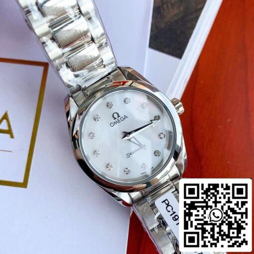 Omega Seamaster Aqua Terra 150M Ladies 28mm Quartz Diamond  Swiss Original Movement - Image 7