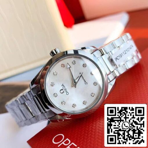 Omega Seamaster Aqua Terra 150M Ladies 28mm Quartz Diamond  Swiss Original Movement - Image 4