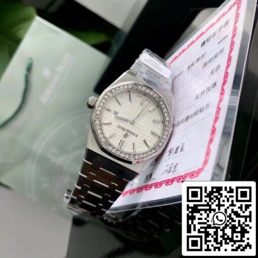 Audemars Piguet Royal Oak 67651ST.ZZ.1261ST.01 Diamond bezel Swiss Original Movement - Image 7