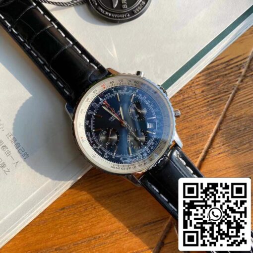 Breitling Navitimer 1 B01 Chronograph 46 Blue Dial Men's Watch - Swiss Original Movement - Imagen 3