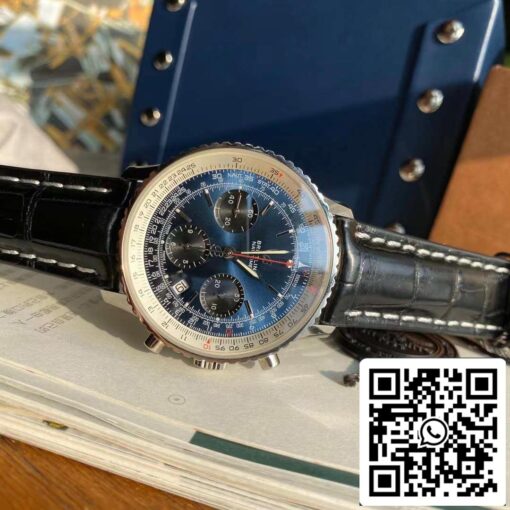 Breitling Navitimer 1 B01 Chronograph 46 Blue Dial Men's Watch - Swiss Original Movement - Imagen 5