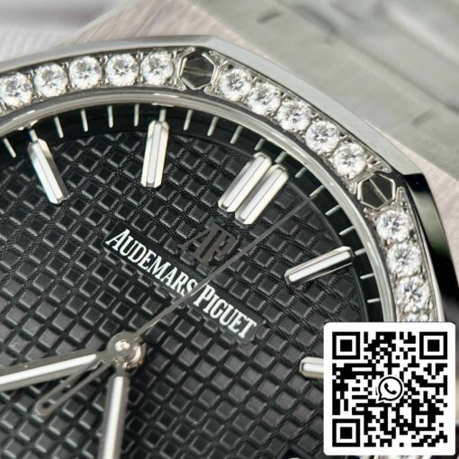 Replica Audemars Piguet Royal Oak 15400ST.OO.1220ST.01 Custom Moissanite Diamonds - Image 8