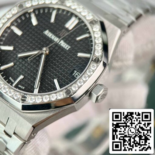 Replica Audemars Piguet Royal Oak 15400ST.OO.1220ST.01 Custom Moissanite Diamonds - Image 9