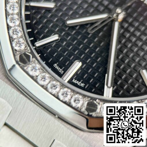 Replica Audemars Piguet Royal Oak 15400ST.OO.1220ST.01 Custom Moissanite Diamonds - Image 11