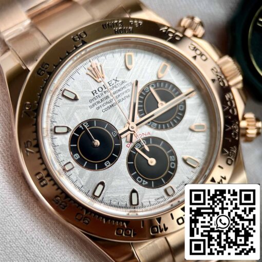 Best Replica ROLEX Cosmograph Daytona 116505 Rose Gold Meteorite Dial - 18k Rose gold coated - Image 10