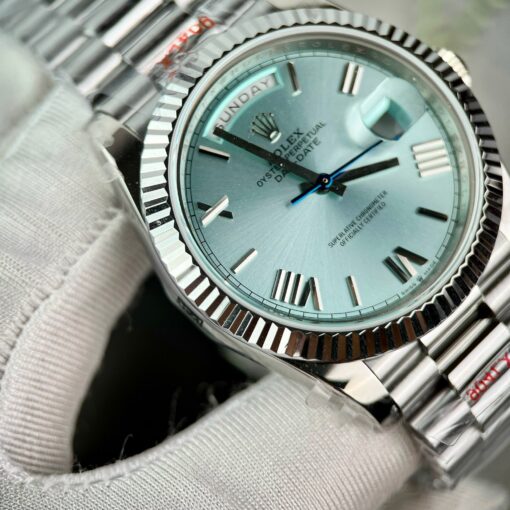 Rolex Day Date M228236-0012 Platinum Roman Dial Best 1:1 Edition GM Factory V2 - 이미지 8