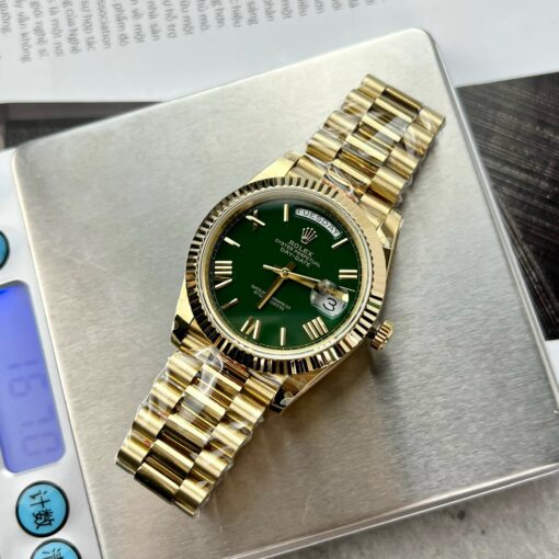 Rolex Day Date M228238-0061 Best 1:1 Edition GM Factory V2 Green Dial Yellow Gold – Image 2