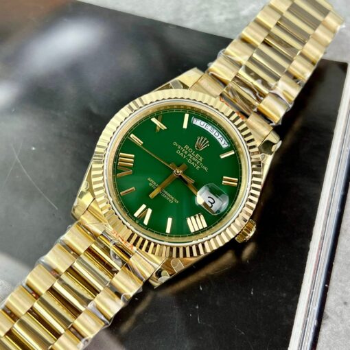 Rolex Day Date M228238-0061 Best 1:1 Edition GM Factory V2 Green Dial Yellow Gold – Image 5