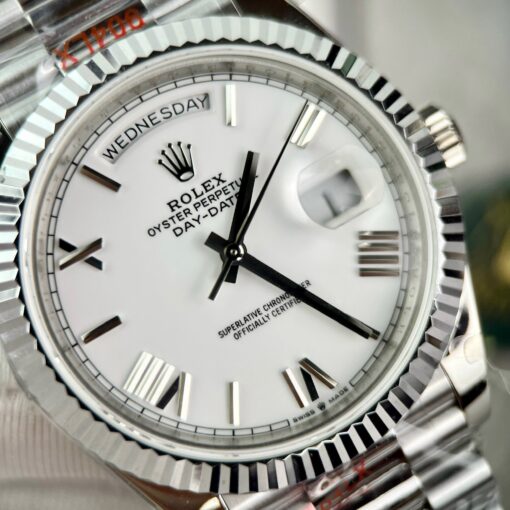 Rolex Day Date 40mm 228238  President White Roman Best 1:1 Edition GM Factory V2 - 이미지 9