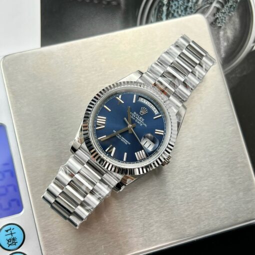 Rolex Day Date M228236-0007 1:1 Best Edition GM Factory V2 Blue Dial - 이미지 3