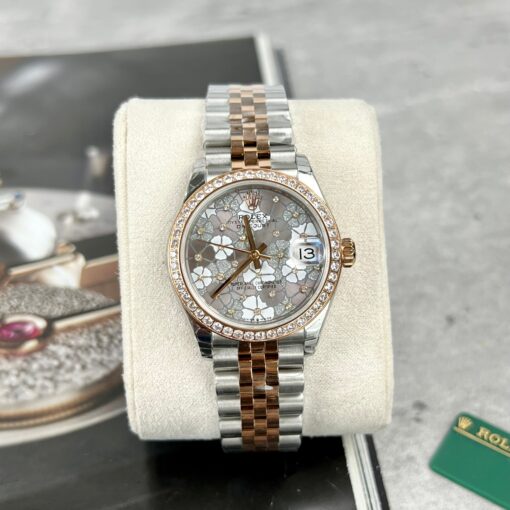 Rolex Datejust flower dial 31MM 1:1 Best Edition EW Factory Stainless Steel - Imagen 12