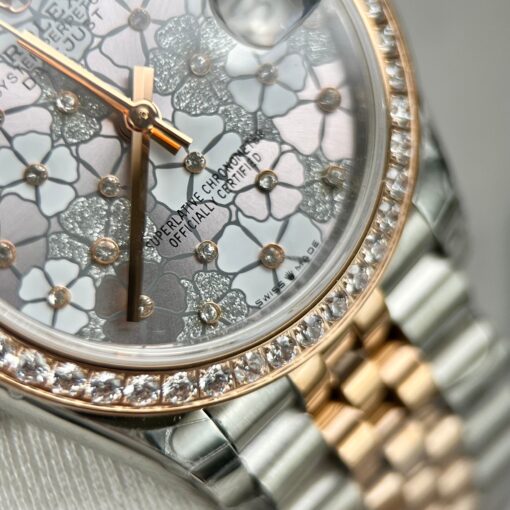 Rolex Datejust flower dial 31MM 1:1 Best Edition EW Factory Stainless Steel - Imagen 7