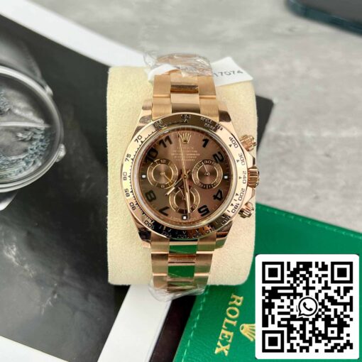 Rolex Daytona 116515 Rose Gold Chocolate Arabic Dial - BT Factory best 1:1 edition - Image 2