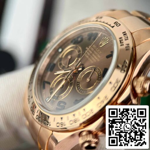 Rolex Daytona 116515 Rose Gold Chocolate Arabic Dial - BT Factory best 1:1 edition - Image 9