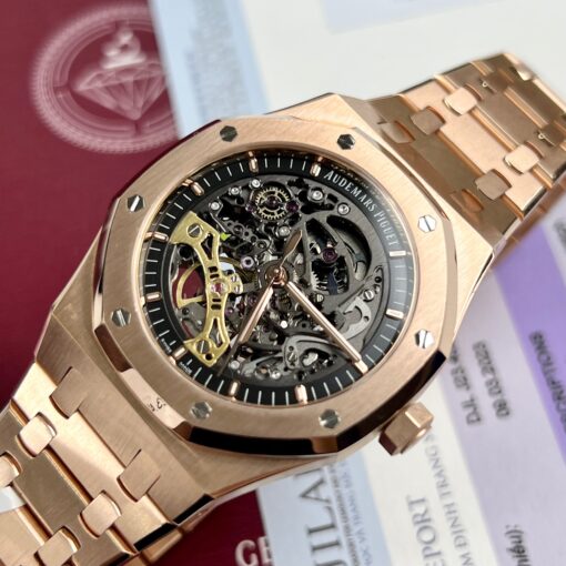 Audemars Piguet Royal Oak 15407OR.OO.1220OR.01 Best 1:1 Edition 18k Rosegold wrapped - Image 4