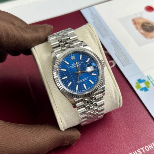 Rolex Datejust 126234 3d dial1:1 Best Edition EW Factory Blue Dial — изображение 2