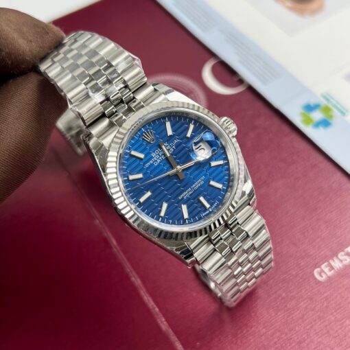 Rolex Datejust 126234 3d dial1:1 Best Edition EW Factory Blue Dial — изображение 3