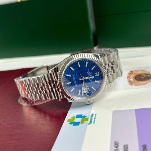 Rolex Datejust 126234 3d dial1:1 Best Edition EW Factory Blue Dial — изображение 4