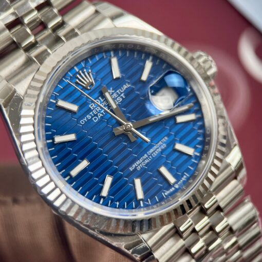 Rolex Datejust 126234 3d dial1:1 Best Edition EW Factory Blue Dial — изображение 6