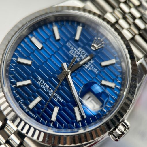 Rolex Datejust 126234 3d dial1:1 Best Edition EW Factory Blue Dial — изображение 7