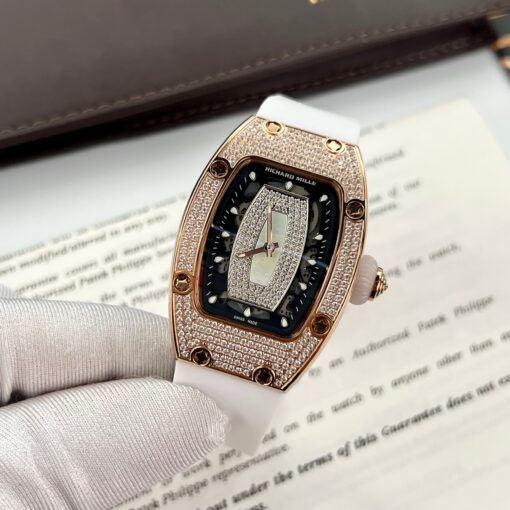 Richard Mille RM 07-01 1:1 Best Edition RM Factory custom full diamonds case - Image 4