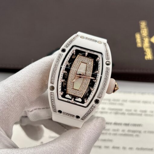 Richard Mille RM 07-01 1:1 Best Edition RM Factory White Ceramic Case - Image 4