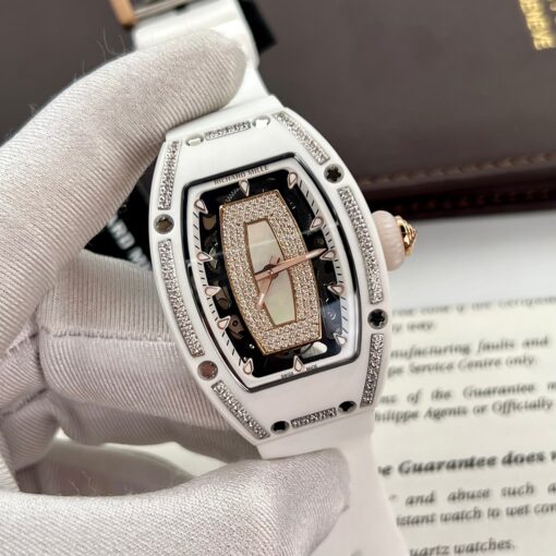 Richard Mille RM 07-01 1:1 Best Edition RM Factory White Ceramic Case - Image 5