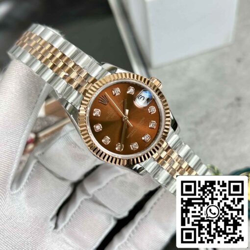 Replica Rolex Lady-Datejust M279171-0011 Oystersteel EW Factory Best Edition 31mm - Image 9