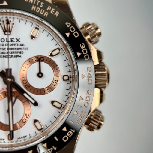 Rolex Daytona M116505-0010  1:1 Best Edition BT Factory Rose Gold Rubber Strap – Image 4