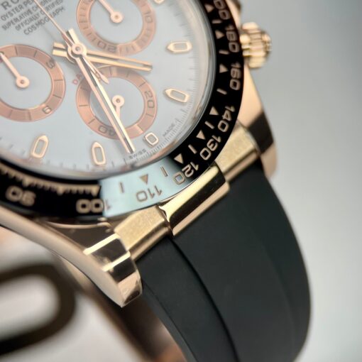 Rolex Daytona M116505-0010  1:1 Best Edition BT Factory Rose Gold Rubber Strap – Image 6