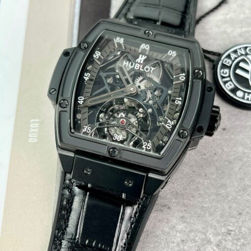 Replica Hublot Masterpiece Tourbillon 906.ND.0129.VR.AES12 1:1 Best Edition Black PVD Swiss HUB 9006 - Image 4