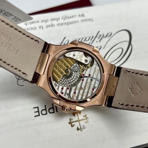 Patek Philippe Nautilus 5712 18k rose gold 1:1 best Edition PPF Factory custom Ruby Stone - Image 21