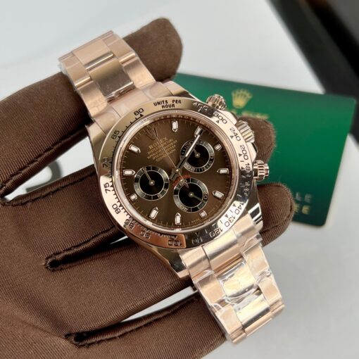 Rolex Cosmograph Daytona 116505 Chocolate dial 1:1 best edition BTF 18k Rose gold - Image 3