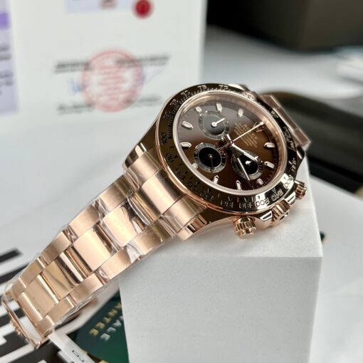 Rolex Cosmograph Daytona 116505 Chocolate dial 1:1 best edition BTF 18k Rose gold - Image 8