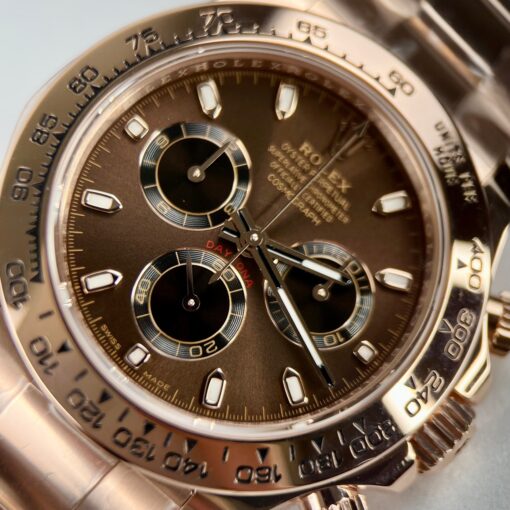 Rolex Cosmograph Daytona 116505 Chocolate dial 1:1 best edition BTF 18k Rose gold - Image 9