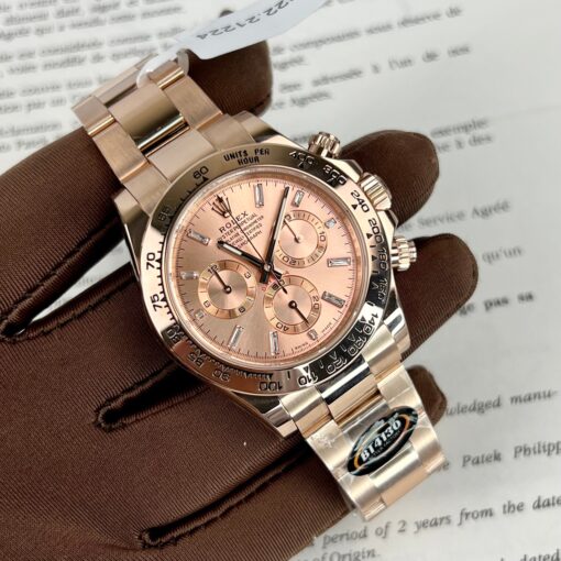 Replica Rolex Cosmograph Daytona 40mm Everose gold 116505 1:1 best edition BTF - Image 3