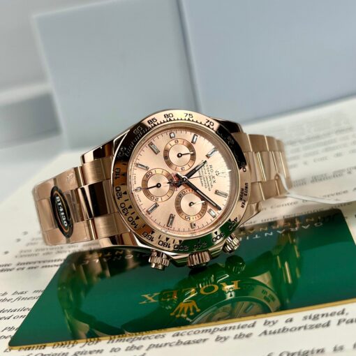 Replica Rolex Cosmograph Daytona 40mm Everose gold 116505 1:1 best edition BTF - Image 6