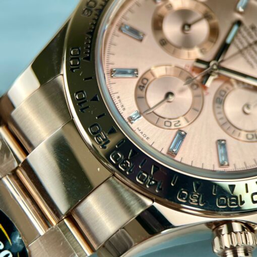 Replica Rolex Cosmograph Daytona 40mm Everose gold 116505 1:1 best edition BTF - Image 9