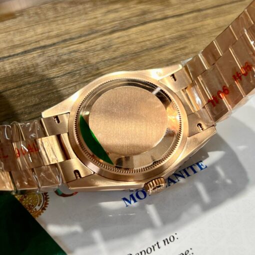 Rolex Day-Date M128345RBR-0030 Mother of Pearl 1:1 Best Edition custom 18k and moissanite - Image 10